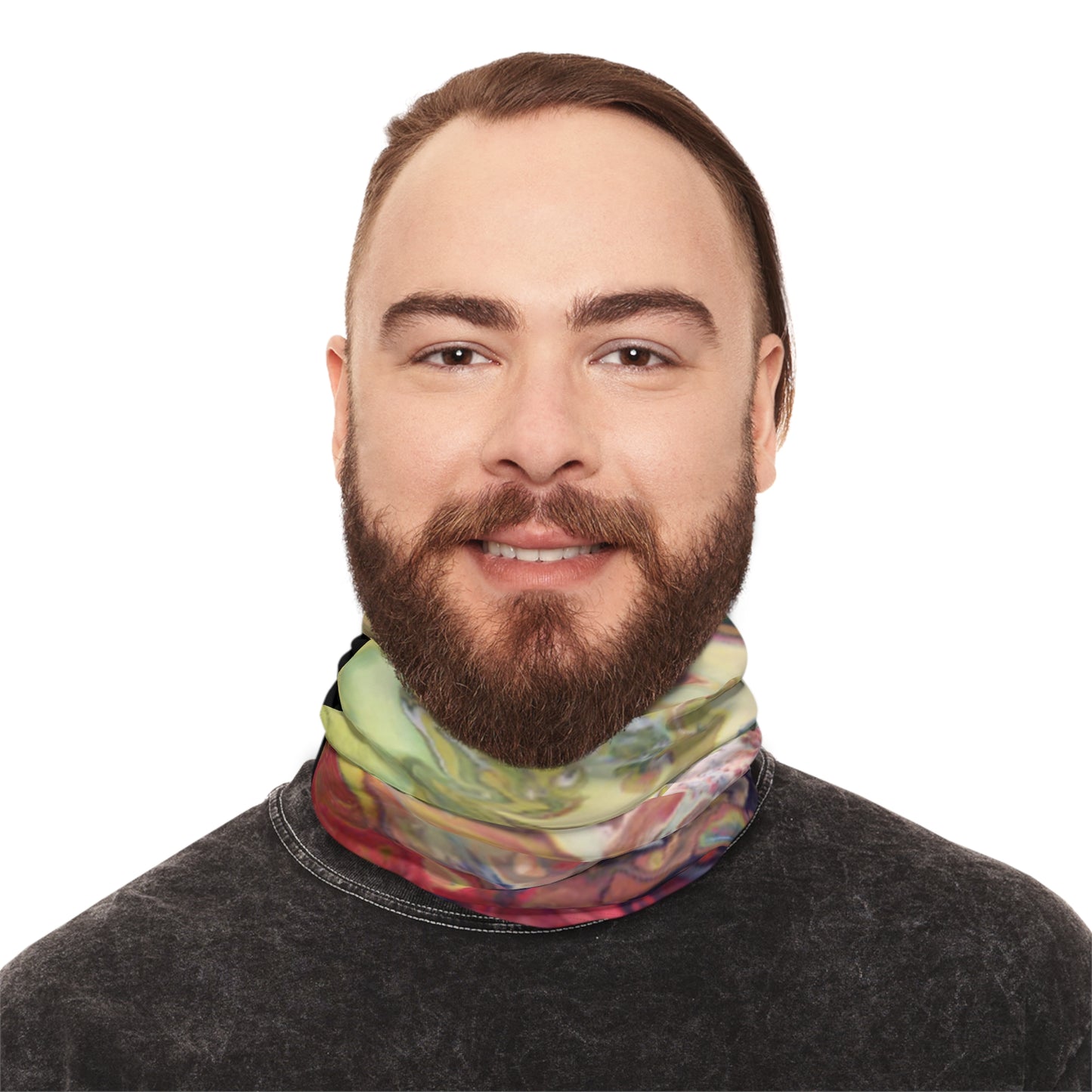 Cross Section by Miel - Winter Neck Gaiter With Drawstring