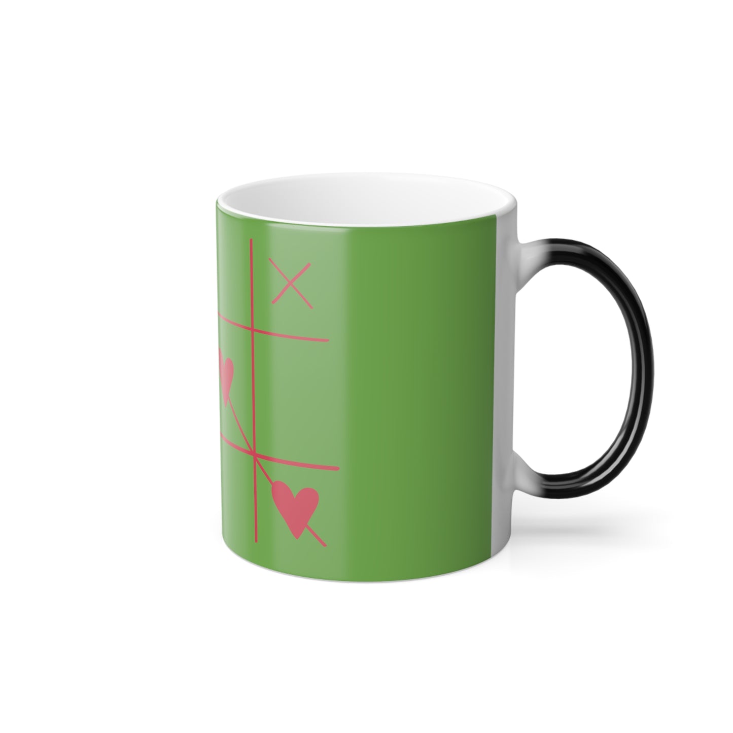 Color Morphing Mug (Hearts), 11oz