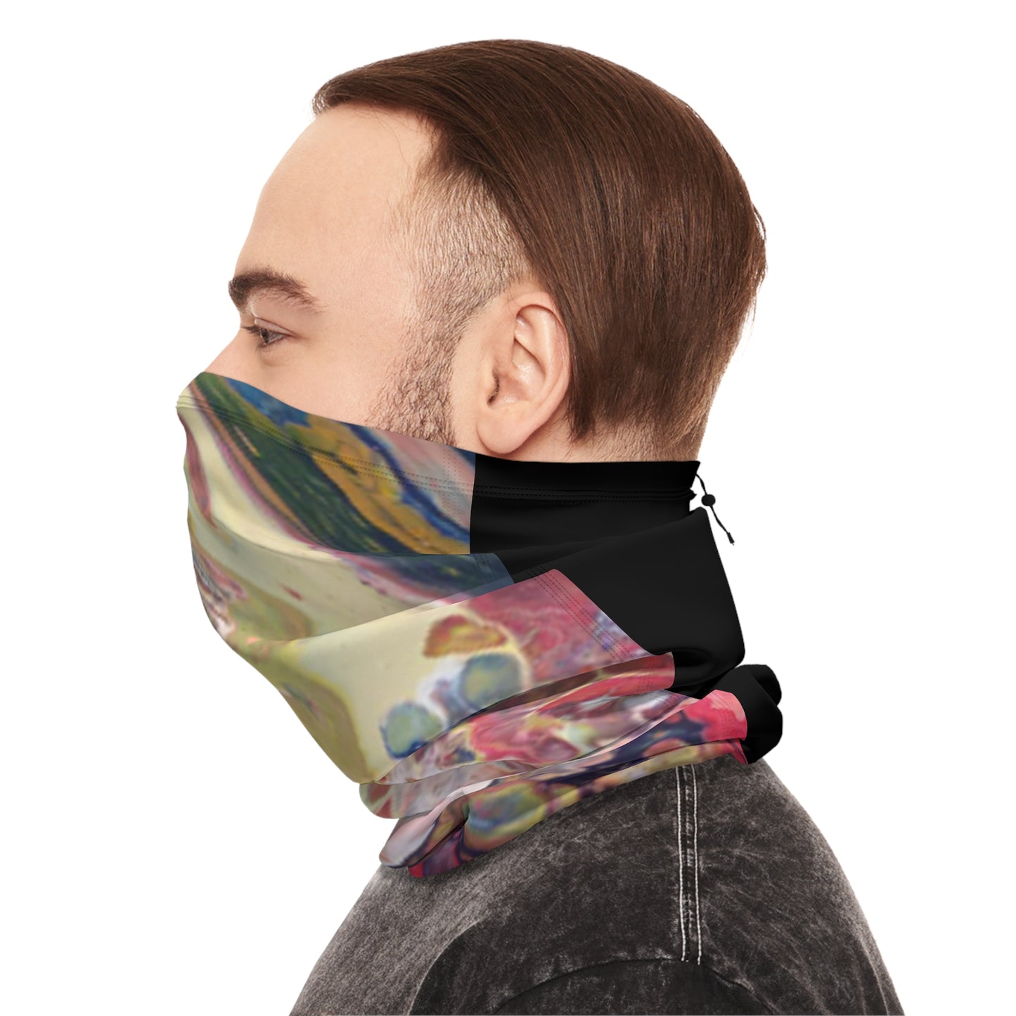 Cross Section by Miel - Winter Neck Gaiter With Drawstring