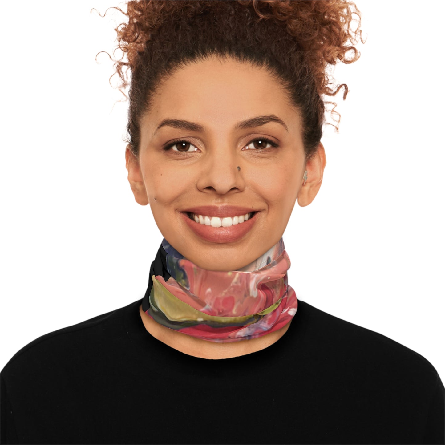 Cross Section II by Miel - Winter Neck Gaiter With Drawstring