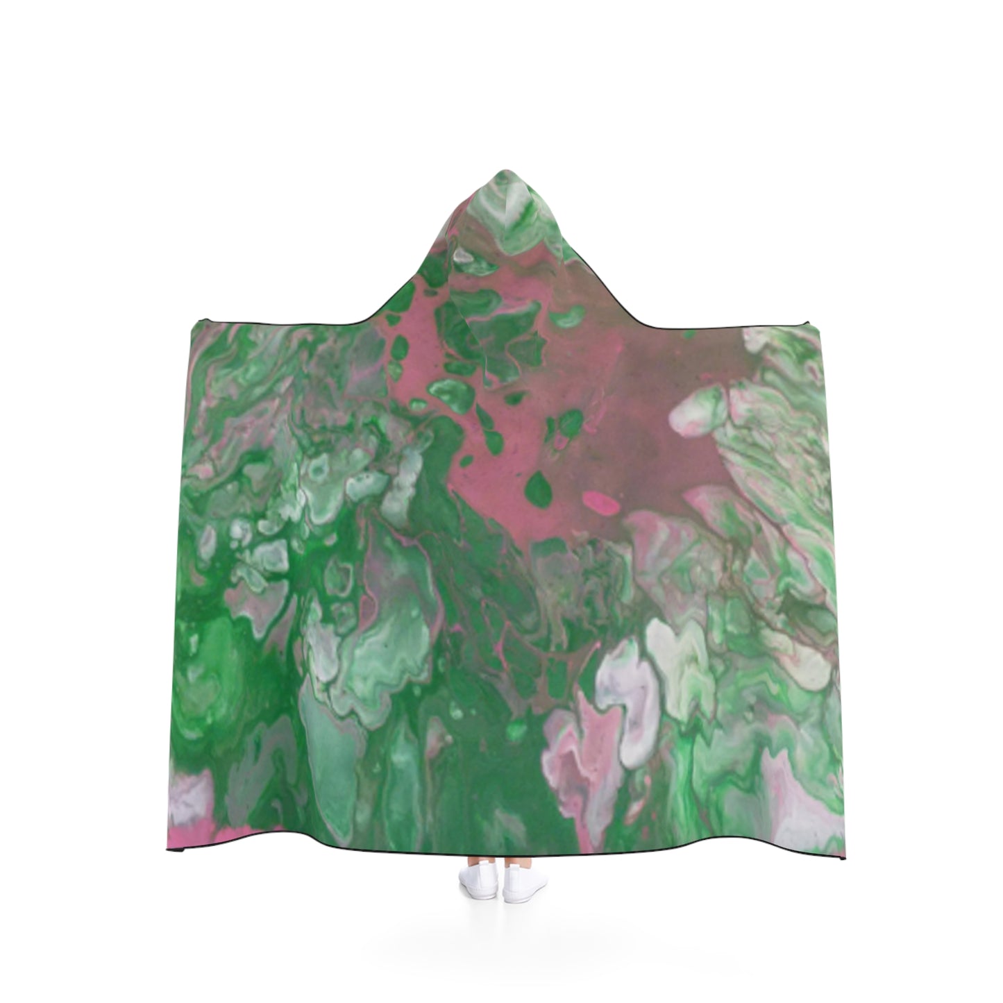 Pink & Green by Miel - Hooded Blanket