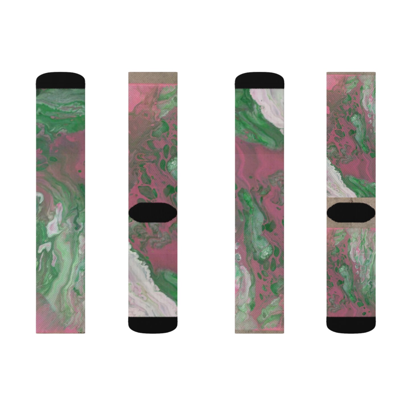 Pink & Green by Miel - Sublimation Socks