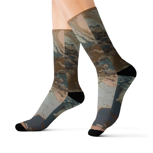 Swept Away by Miel - Sublimation Socks