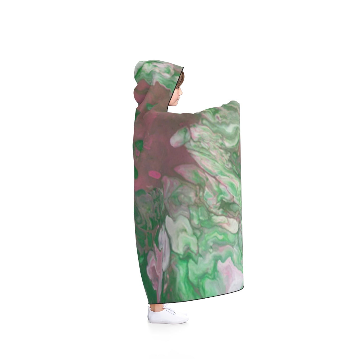 Pink & Green by Miel - Hooded Blanket