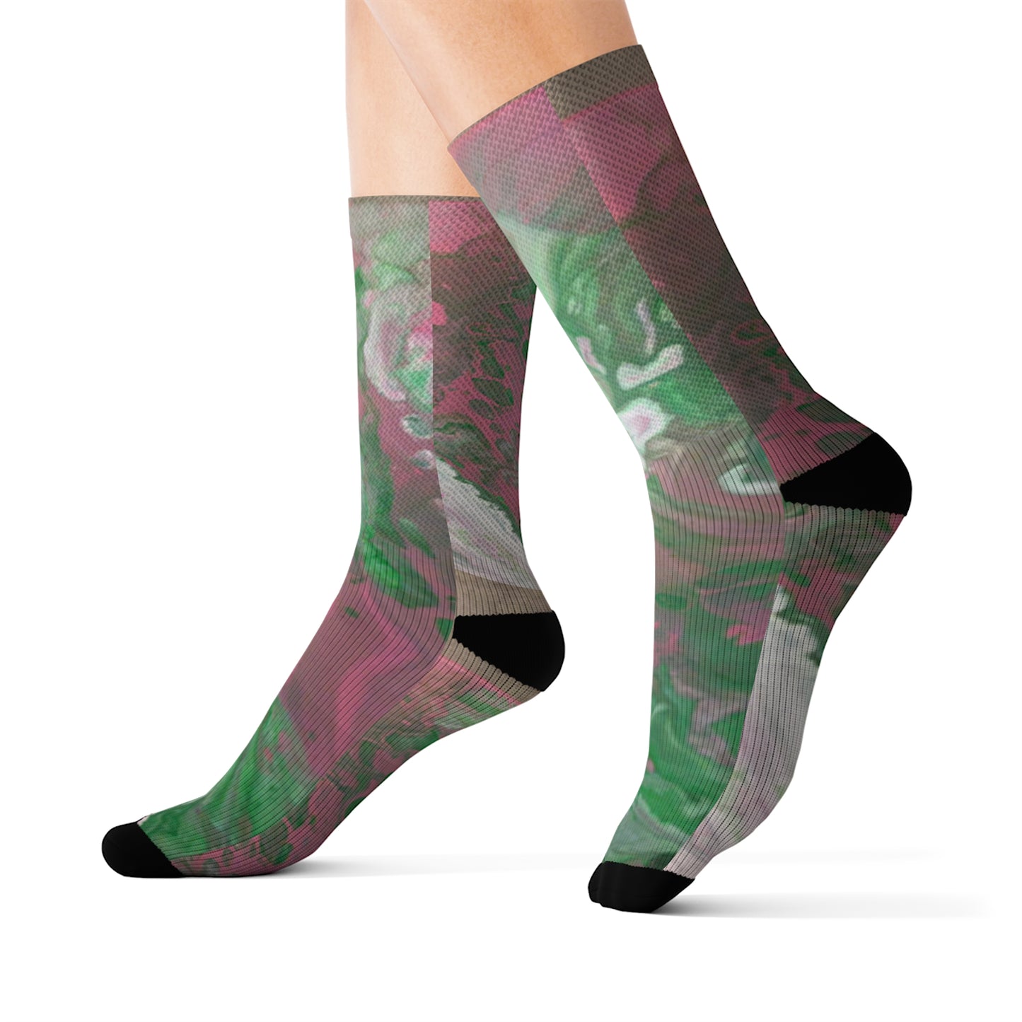 Pink & Green by Miel - Sublimation Socks