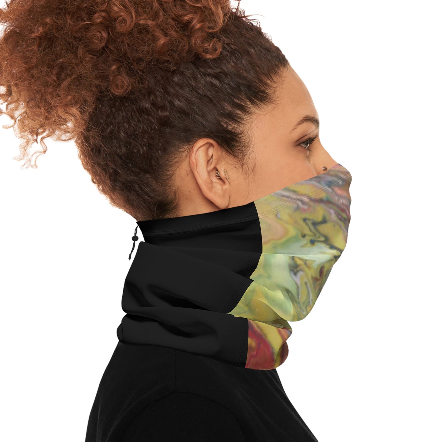 Cross Section by Miel - Winter Neck Gaiter With Drawstring