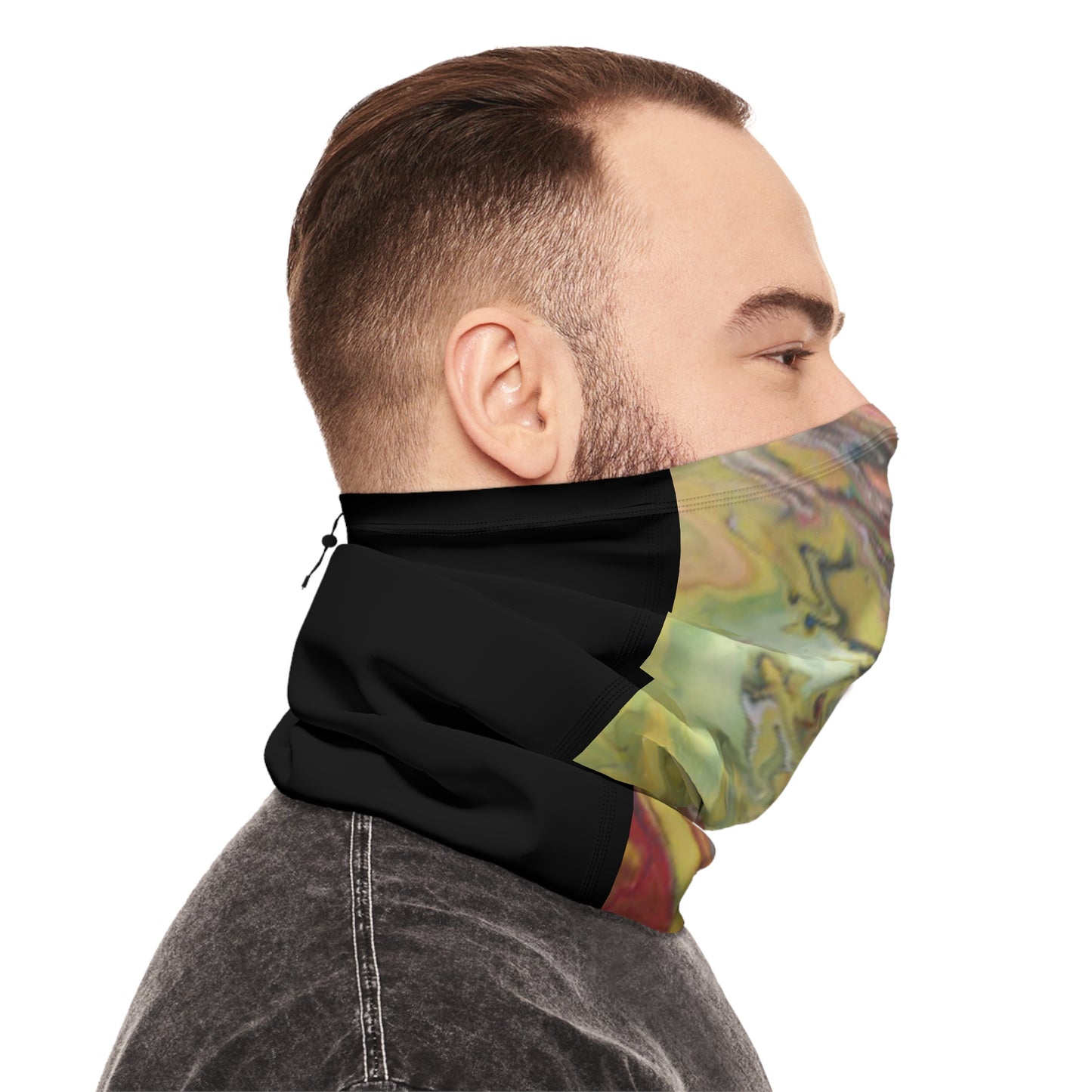Cross Section by Miel - Winter Neck Gaiter With Drawstring
