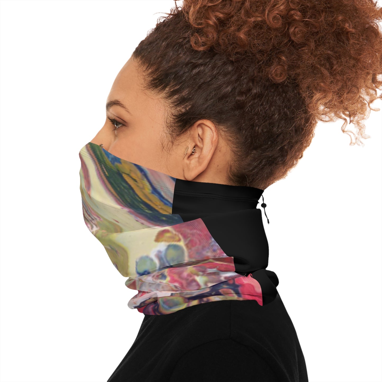 Cross Section by Miel - Winter Neck Gaiter With Drawstring